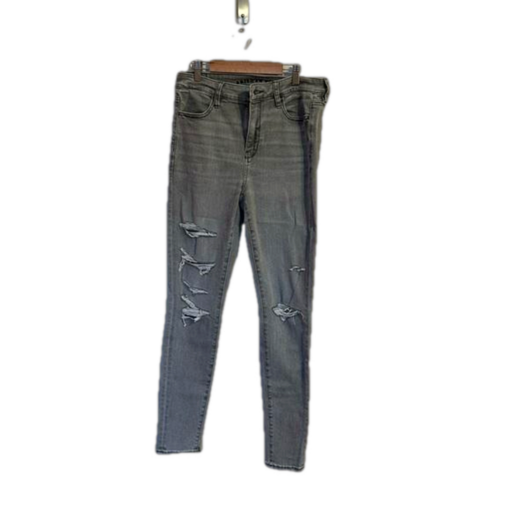 American Eagle Gray Ripped Jeans